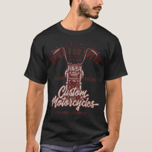 T-shirt Construction rouge pour la conception de motocycle