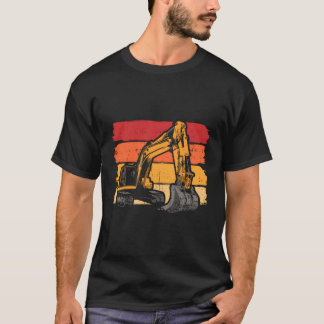 T-shirt Constructions de camions de crevaison rétro