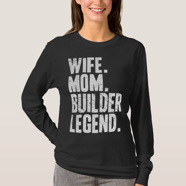 T-shirt Constructrice Mère Femme Maman Constructrice (Devant)