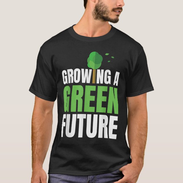 T-shirt Construire un avenir vert Protection de l'environn (Devant)