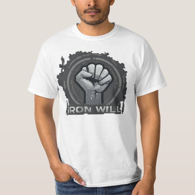 T-shirt Construire un esprit incassable Motivation de fer  (Devant)