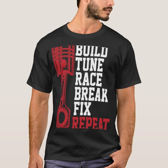 T-shirt Construire une coupe de course rapide Fixer la méc (Devant)