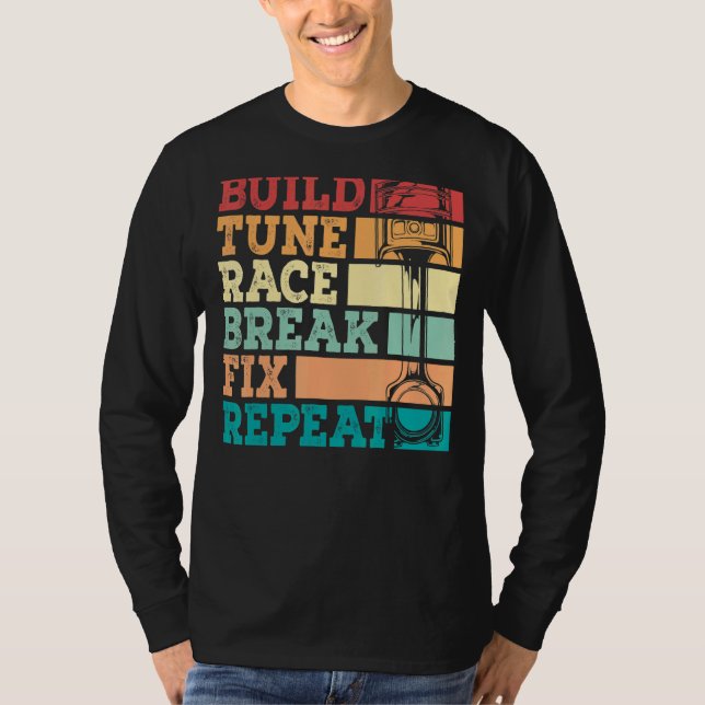 T-shirt Construire une pause course de course de saut Fixe (Devant)