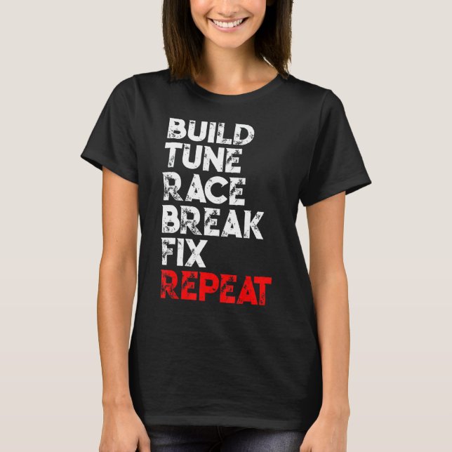 T-shirt Construire une pause course rapide Fixer Répéter l (Devant)