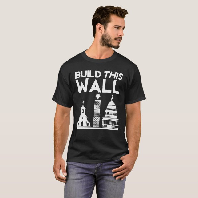 T-shirt Construisez cette chemise de mur (Devant entier)