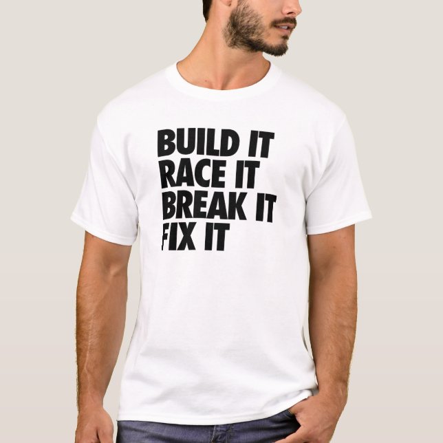 T-shirt Construisez-le course il coupure il difficulté il (Devant)