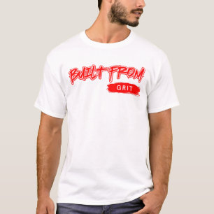 T-shirt Construit À Partir Des Lettres Rouges Grit™ Vérita