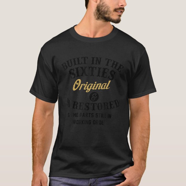 T-shirt Construit Dans Les Années 60 D'Origine Non Restaur (Devant)