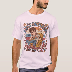 T-shirt Construit Différemment Malheureusement Rétro Citat
