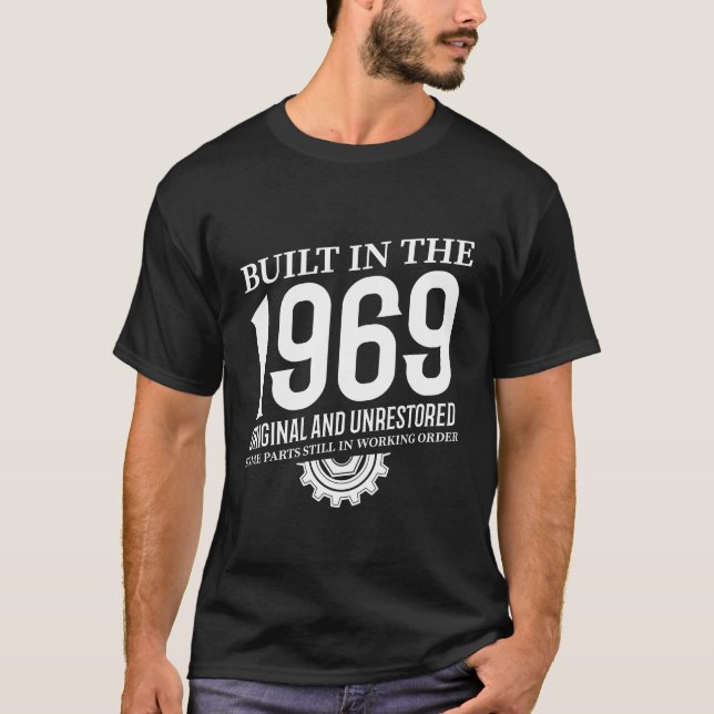 T-shirt Construit En 1969 (Devant)