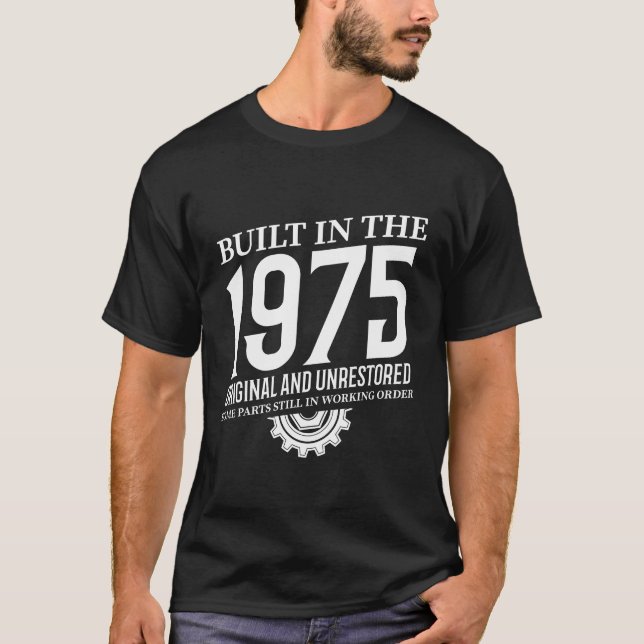 T-shirt Construit En 1975 (Devant)