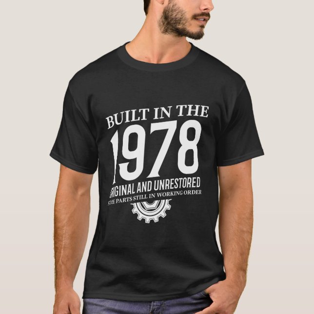 T-shirt Construit En 1978 (Devant)