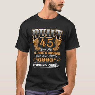 T-shirt Construit il y a 45 ans, équipage 45e famille d'An