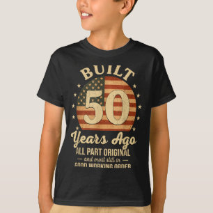 T-shirt Construit il y a 50 ans Drôle 50e anniversaire Dra