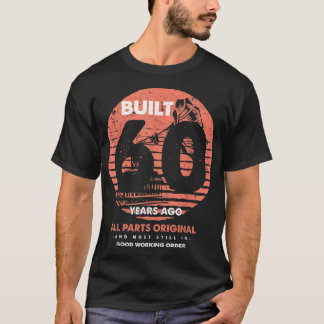 T-shirt Construit il y a 60 ans Vintage Quote Music Lovers