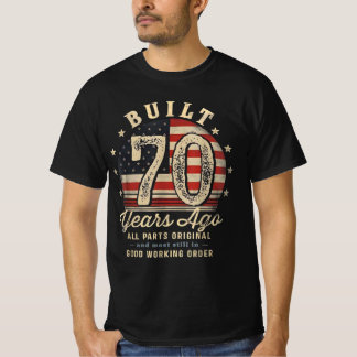 T-shirt Construit Il Y a 70 Ans Vintage 70e Anniversaire