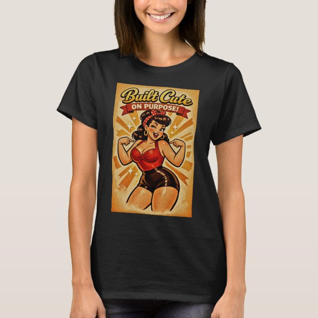 T-shirt Construit Mignon à dessein – Classique Bombshell (Devant)