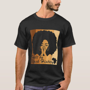 T-shirt Construit Par L'Histoire Noire Afro Black Pride