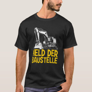 T-shirt Construite du conducteur de Digger du site de cons