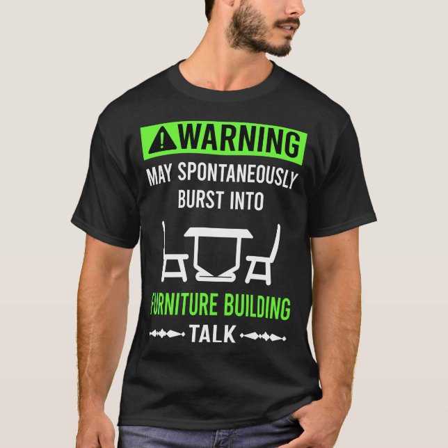 T-shirt Construteur de meubles Menuisier Charpentier (Devant)