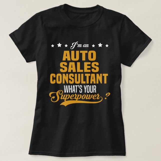 T-shirt Consultant des ventes automatiques (Design devant)