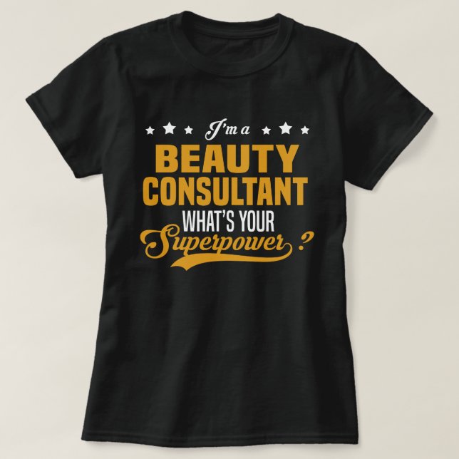 T-shirt Consultant en beauté (Design devant)