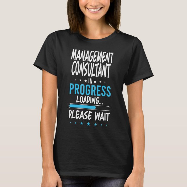 T-shirt Consultant en gestion en cours (Devant)