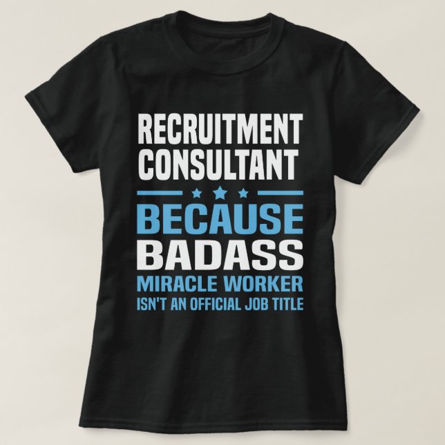 T-shirt Consultant en recrutement (Design devant)