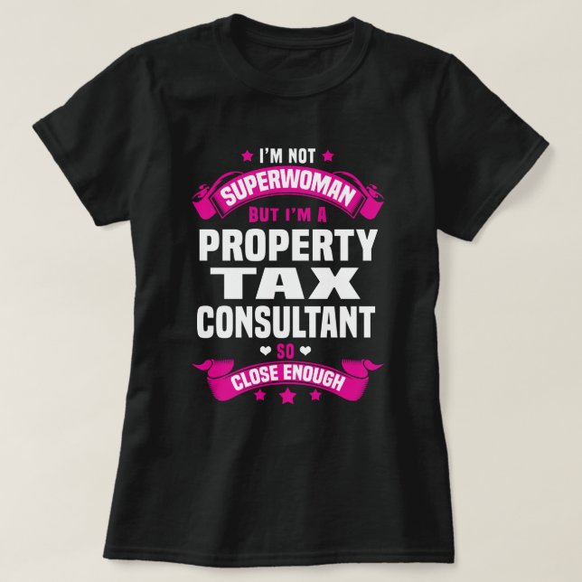 T-shirt Consultant en taxe foncière (Design devant)