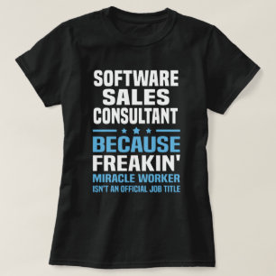 T-shirt Consultant en ventes de logiciels