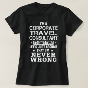 T-shirt Consultant en voyages d'entreprise