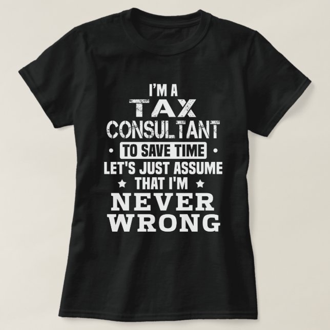 T-shirt Consultant fiscal (Design devant)