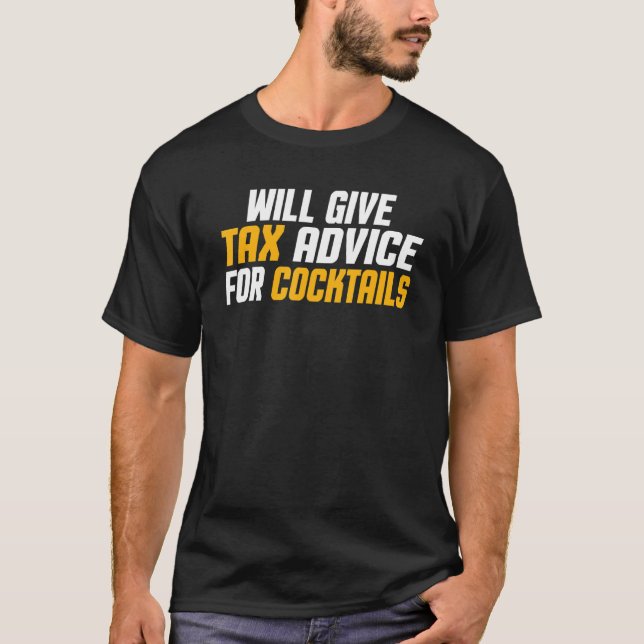 T-shirt Consultant Fiscal Cpa Funny Donnera Des Conseils F (Devant)