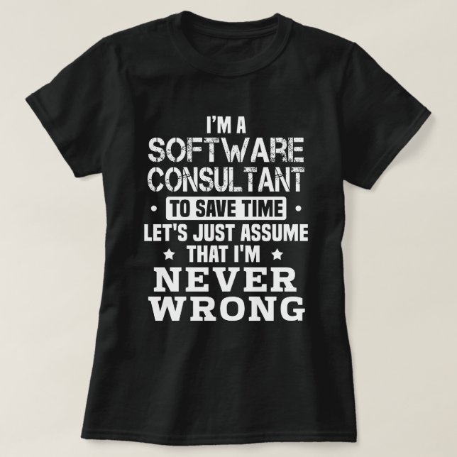 T-shirt Consultant logiciel (Design devant)