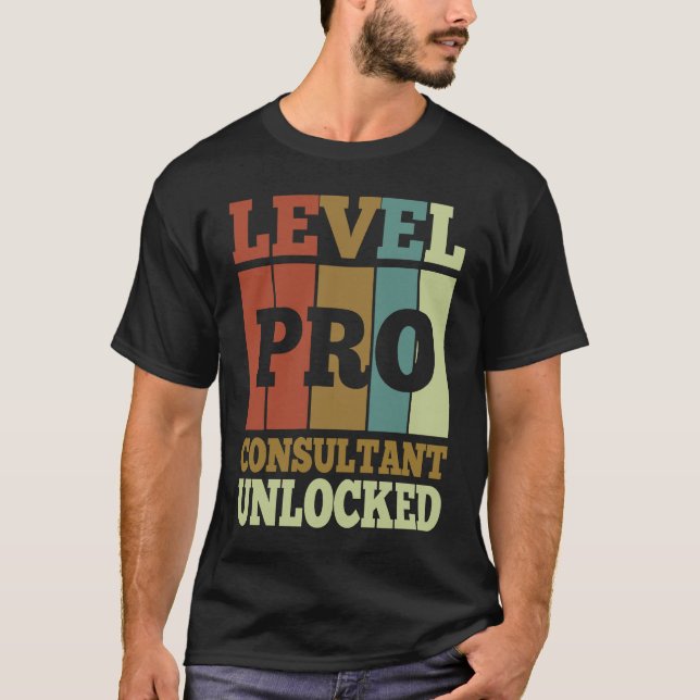 T-shirt Consultant Pro Unlocked Vintage Style Unique (Devant)