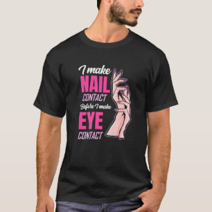 T-shirt Contact à ongles avant contact à ongles technologi