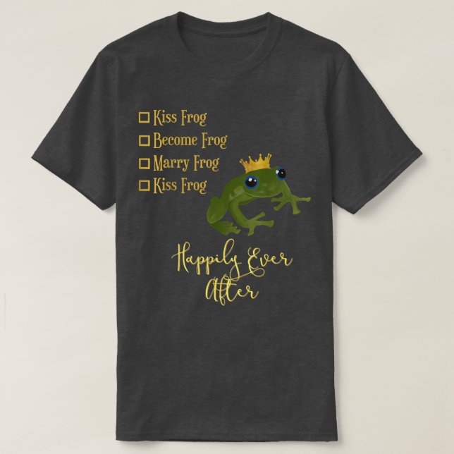 T-shirt Conte équitable à cinq étapes de Frog Prince (Design devant)