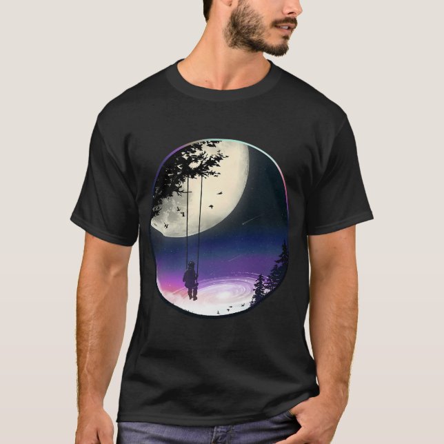 T-shirt Contemplateur de lune (Devant)
