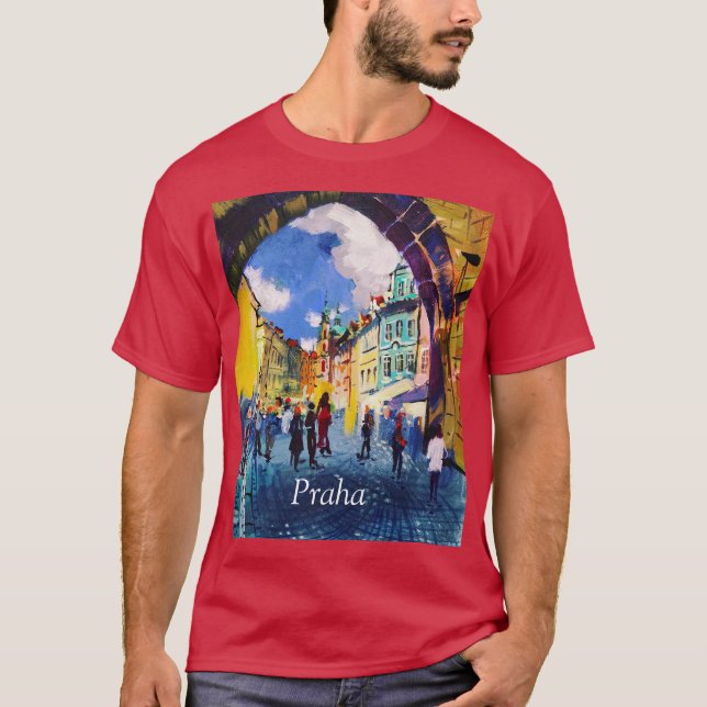 T-shirt Contemporary art , painting , Prague  (Devant)