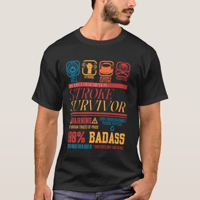 T-shirt Contenu de la description du produit pour survivan (Devant)