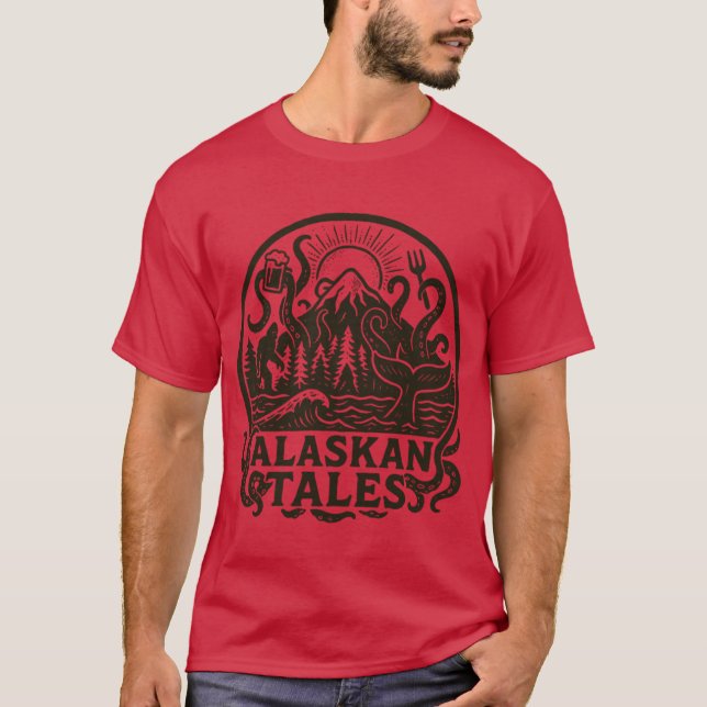 T-shirt Contes de l'Alaska surdimensionnés (Devant)