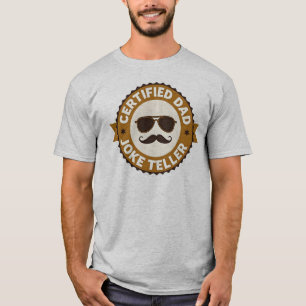 T-shirt Conteur de blagues de papa certifié Humour de père