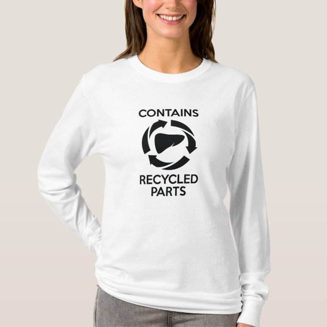 T-shirt Contient des pièces recyclées (Devant)