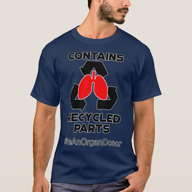T-shirt Contient la prime de transplantation pulmonaire de (Devant)