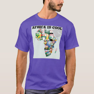 T-shirt Continent de l'Afrique Belle Bonjour Mama Afrique