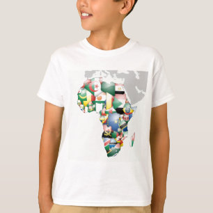 T-shirt Continent de l'Afrique Belle maman Afrique Colorée