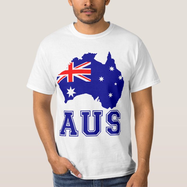 T-shirt Continent de l'Australie (Devant)