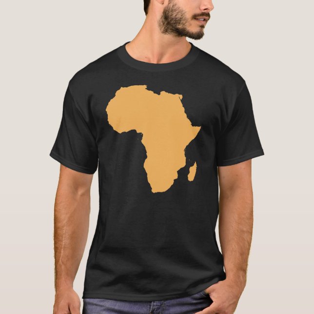 T-shirt continent d'ensemble de l'Afrique (Devant)