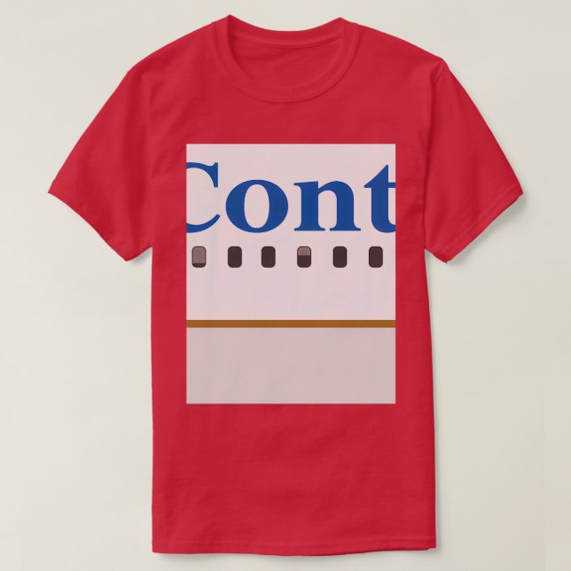T-shirt Continental Airlines (Design devant)