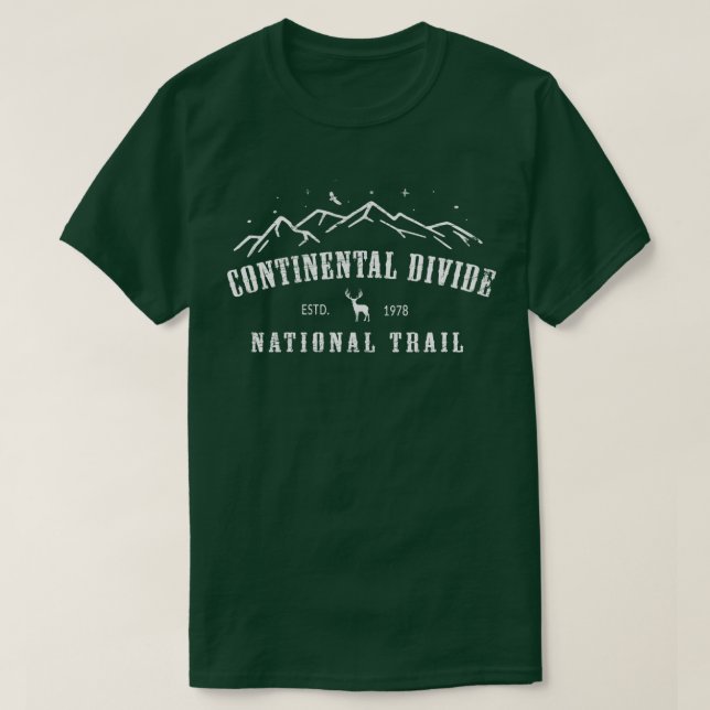 T-shirt Continental Divide US National Trail CDNST Backpac (Design devant)